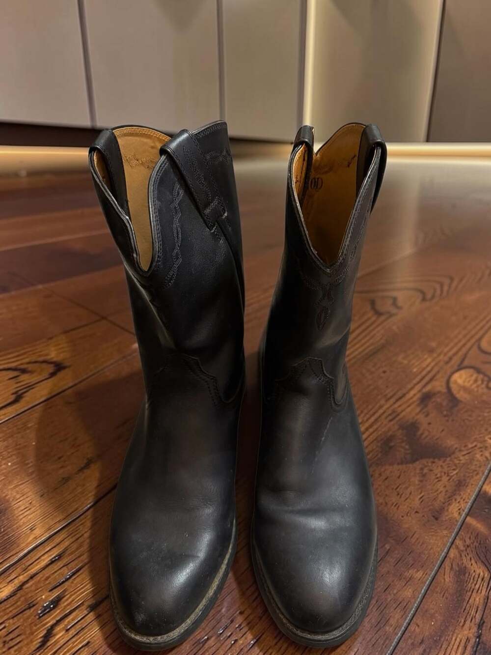 Ariat Men's Heritage Roper Western Boot Black Leather Size 10D